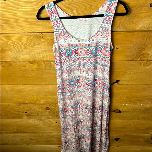 Fresh Produce Womens Dress XS Maxi Multicolor Geometric USA Sleeveless‎ casual - Picture 1 of 10